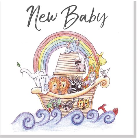 Noahs Ark Square Card Jola Designs