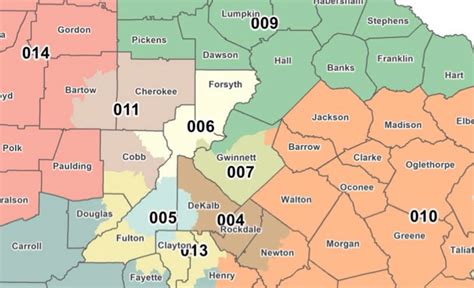 Ga Senate Gop Leaders Release Congressional District Map Draft East