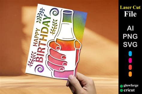 Happy Birthday Beer Card Svg Graphic By Svg Hub · Creative Fabrica