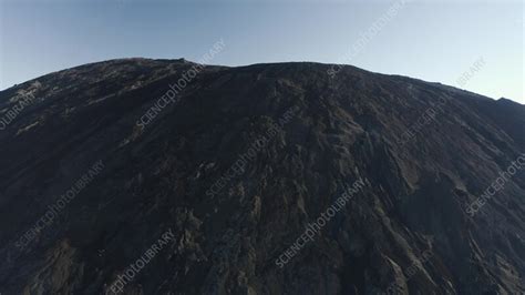 Volcano on Sao Miguel Island, Azores, drone view - Stock Video Clip ...