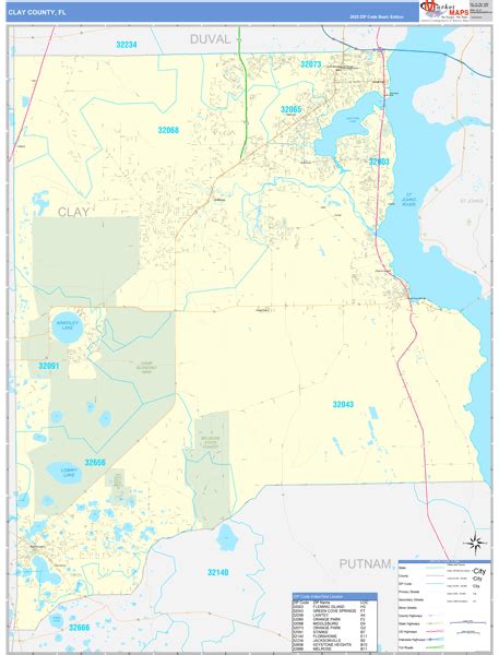 Maps of Clay County Florida - marketmaps.com