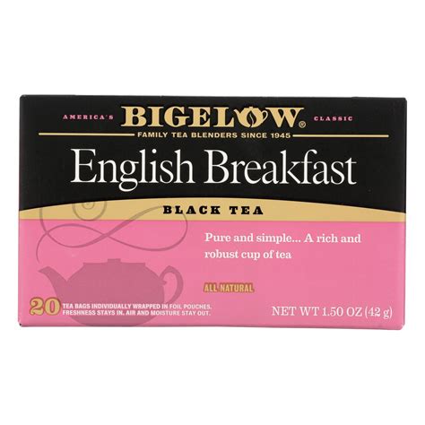 Bigelow Tea English Breakfast Black Tea Case Of Bags Walmart