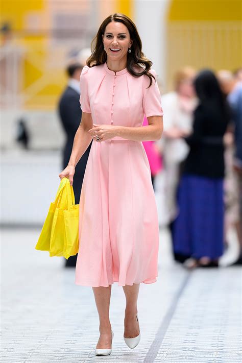 Kate Middleton Stuns In A Pink Midi Dress — Get The Look Us Weekly