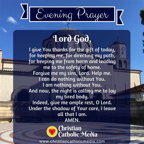 Evening Prayer Catholic Sunday May 22 2022 Christian Catholic Media