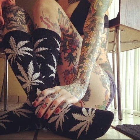 Weed And Tattoo Girl Porn Pic