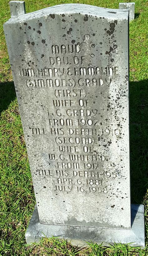 Maud Grady Whitted Homenaje De Find A Grave