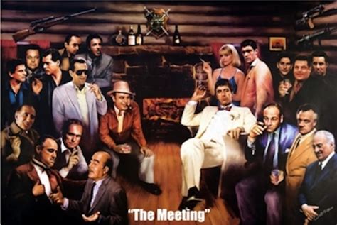 The Meeting Goodfellas Godfather Sopranos Scarface Athena Posters