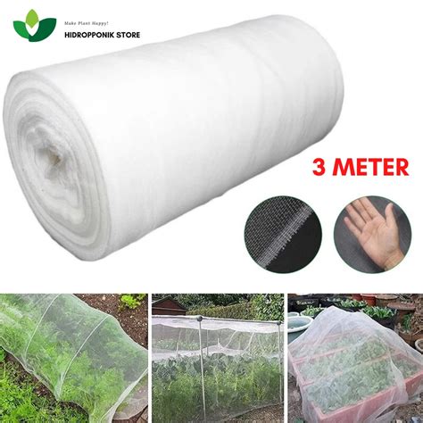 Jual Jaring Insect Screen Net Putih Jaring Kasa Mesh Jaring Pertanian