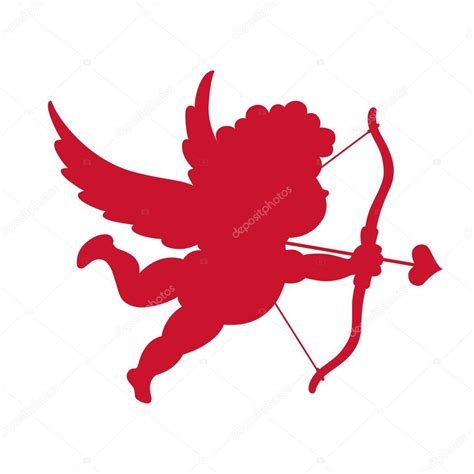 Silhouette Of Cupid Valentine S Day Design Stock Vector Image By Igor