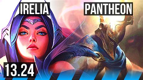 IRELIA Vs PANTHEON MID 72 Winrate 7 2 4 Dominating KR Master