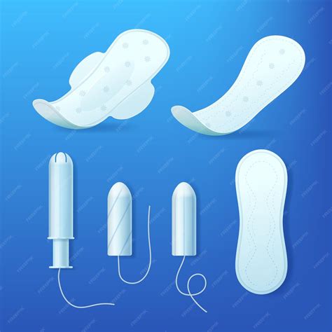 Premium Vector Realistic 3d Detailed Feminine Hygiene Products Set Vector