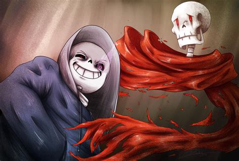 1st Prize - MurderSans and Phantom Papyrus by Jesuka on DeviantArt