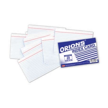 Orions Index Card for PHP17.75 available on Shopcentral Philippines