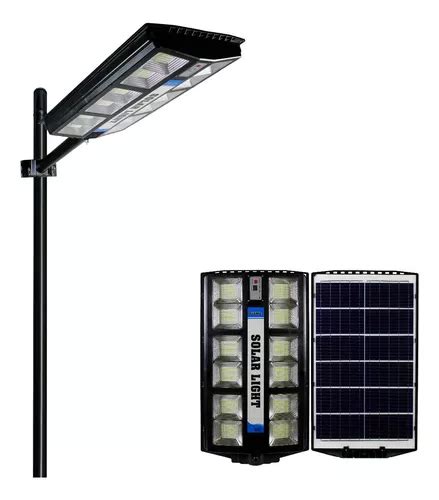 Lámpara Led Solar Exterior 800w Suburbana Alumbrado Público