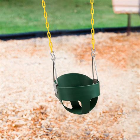 Redcamp Plastic Green Bucket Swing Swing Seat With Mounting Hangers And