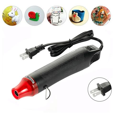 YouLoveIt Mini Heat Gun Portable Mini Electric Heating Nozzle Hot Air Gun W Embossing Heat