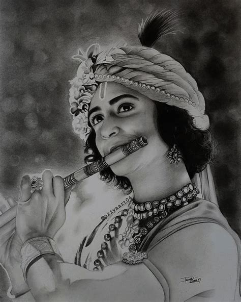 Top Krishna Pencil Drawing Images Amazing Collection Krishna