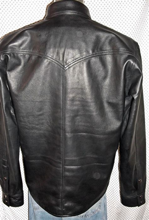 Lambskin Leather Shirt Custom Made Style Ls037 For Sale Here