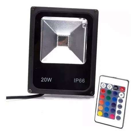 Reflector Led Bivolt Ip Rgb De W Con Control Mercadolibre