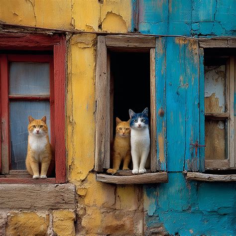 cats   window  stock photo public domain pictures