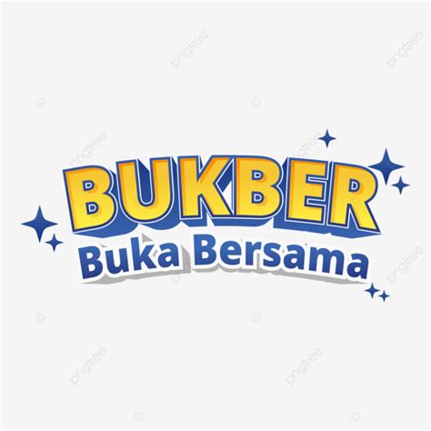 Gambar Logo Bukber Atau Buka Bersama Dengan Bentuk Teks Yang Indah