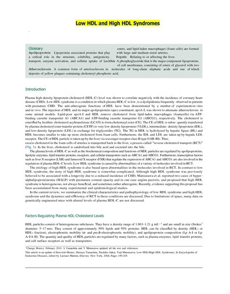 SOLUTION: Low hdl and high hdl syndromes hypertriglyceridemias and ...