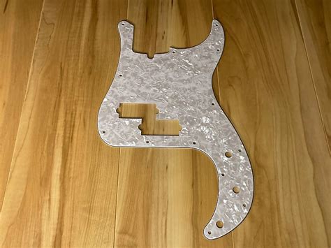 Fender Genuine Fender Precision Bass Pickguard White Pearloid | Reverb