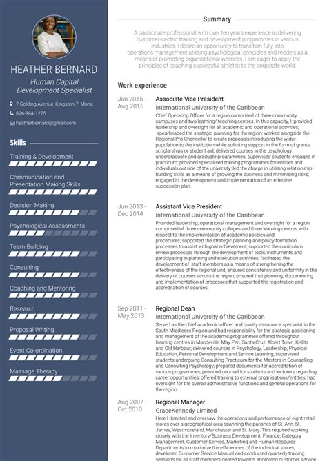 Associate Vice President - Resume Samples and Templates | VisualCV