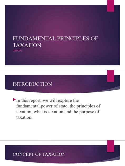 Fundamental Principles Of Taxation Download Free Pdf Taxes