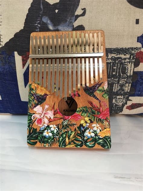 New Kalimba 17 Keys Thumb Piano Beautiful Flowers And Birds Etsy