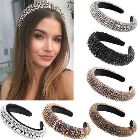 Luxury Rhinestone Diamond Detail Headband Hair Band Tiara Boutique Sales Headband Hairstyles