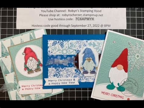 Stampin Up Kindest Gnomes Christmas Stamp A Stack Youtube