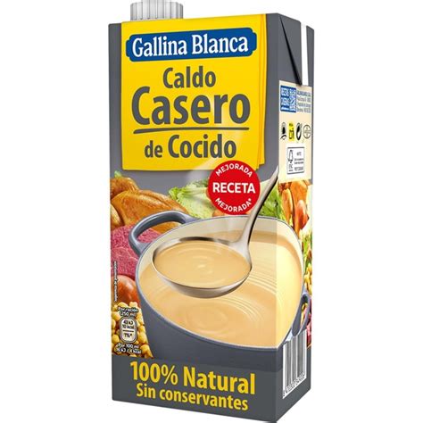 Caldo De Cocido Casero Natural Envase L Gallina Blanca