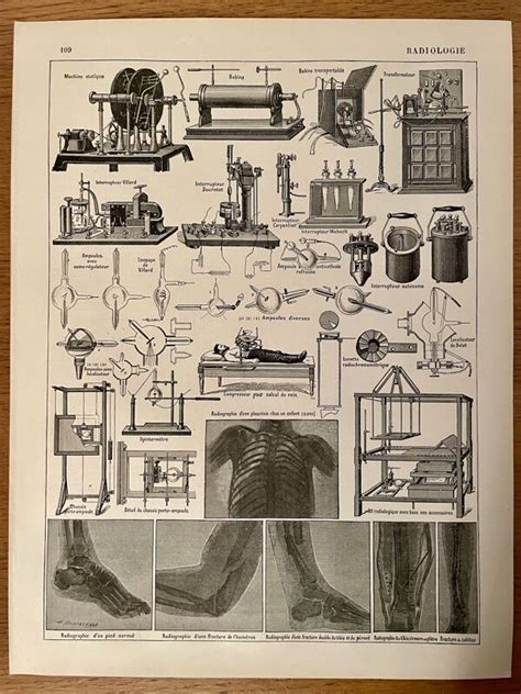 Planche Illustr E Sur La Radiologie Originale Extraite D Une