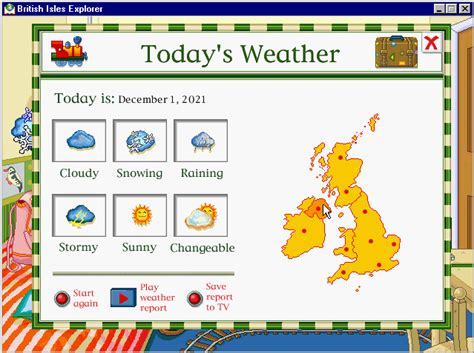 Screenshot Of My First Amazing British Isles Explorer Windows 1999
