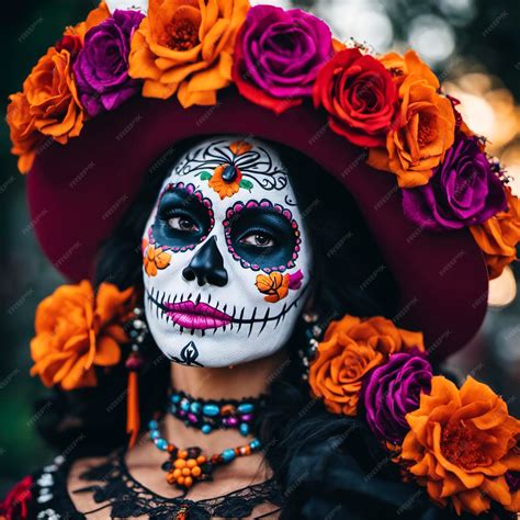 Premium AI Image | Dia de los Muertos aka Day of the Dead and La
