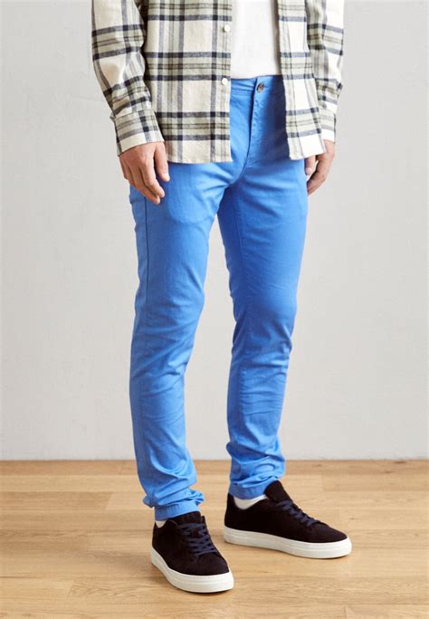 Scotch And Soda Mott Seasonal Essential Chinos Rhythm Blue Blue Zalando