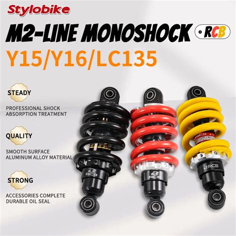 RCB M2 LINE MONOSHOCK MONO SHOCK 203MM 208MM ADJUSTABLE RACING BOY MONO