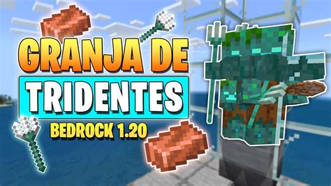 Granja De Tridentes Facil Para Minecraft Bedrock Youtube