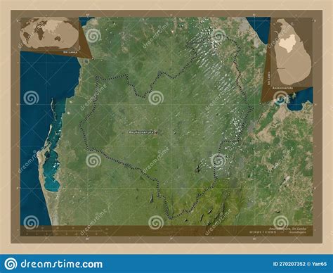 Anuradhapura Sri Lanka Low Res Satellite Labelled Points Of C Stock