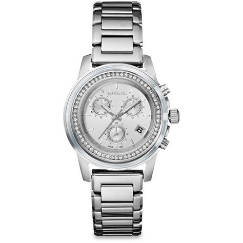 Breil Orchestra Crystal And Stainless Steel Chronograph Bracelet Watch Stainless Steel Bracelet