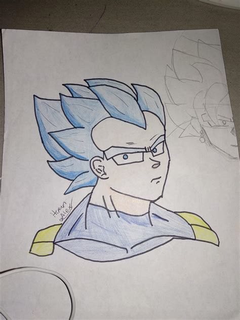 Un dibujo de Vegeta DRAGON BALL ESPAÑOL Amino