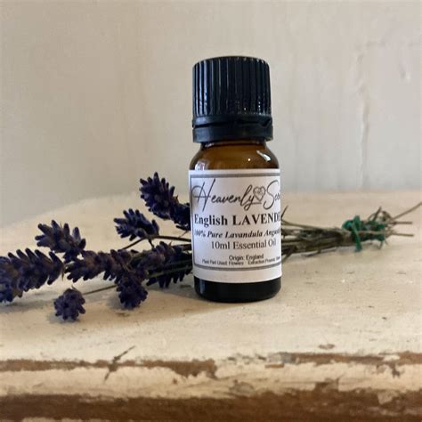 English Lavender 100 Pure Essential Oil Complete With T Etsy