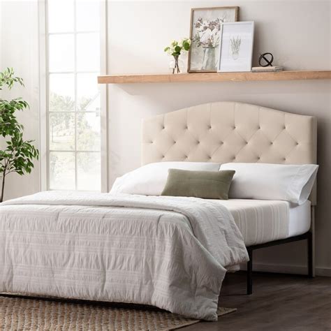 Brookside Liza Curved Headboard Cream Queen In The Headboards