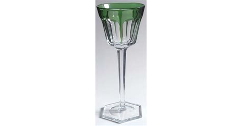 Harcourt Versailles Cut Emerald Green Rhine Wine By Baccarat