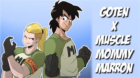 Goten X Muscle Mommy Marron DBZ Comic Dub YouTube