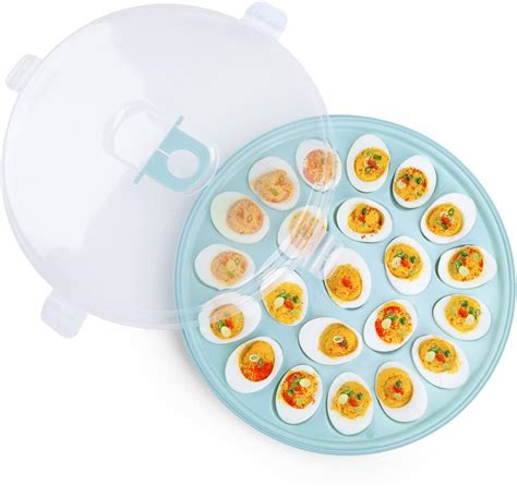 Amazon HAKSEN Deviled Egg Tray With Lid Deviled Egg Platter