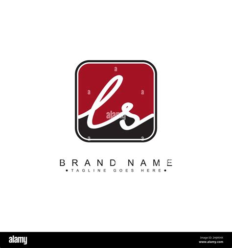 Initial Letter LS Logo Handwritten Signature Style Logo Minimal