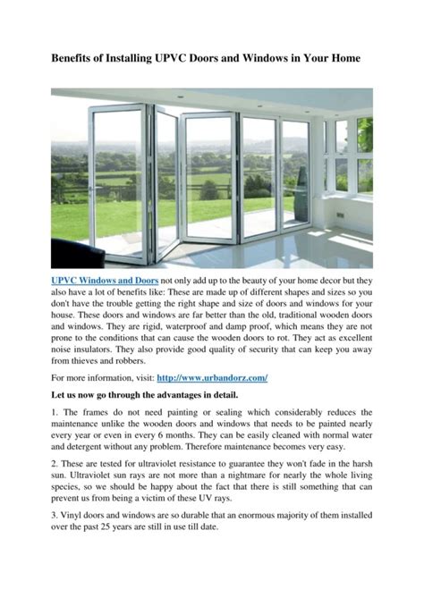 Ppt Upvc Windows And Doors Role In Home Security Powerpoint