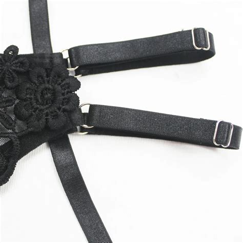 European And American Foreign Trade Lingerie Women Mesh Embroidery Sling Perspective Sexy